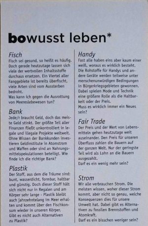 bowusst leben