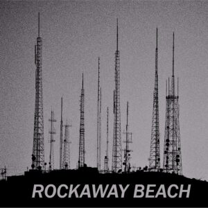 Rockaway Beach Pic mit Schrift Slate quadratisch