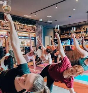 Wine meets Yoga