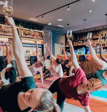 Wine meets Yoga